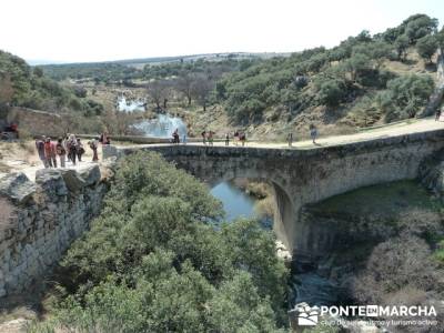 Río Manzanares y el Puente de la Marmota; rutas senderismo coruña